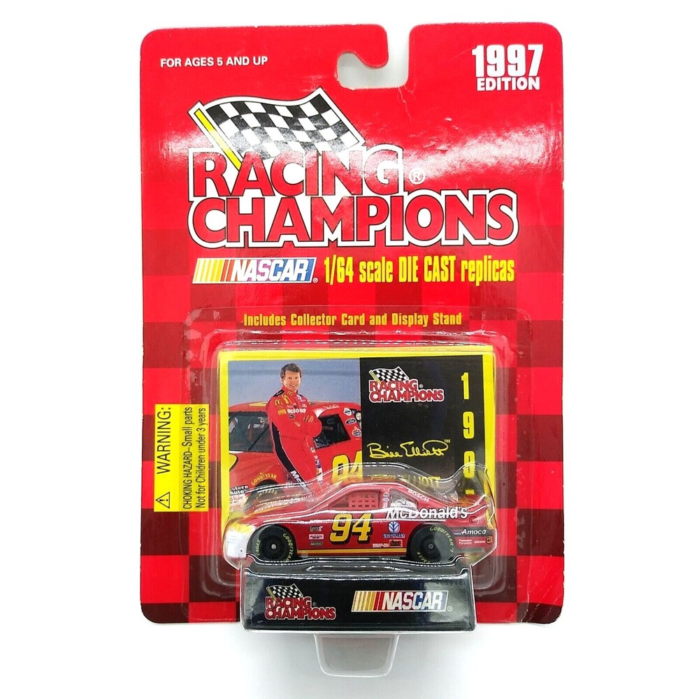 Nascar Racing Champions Nascar 1997 Edition Red Bill Elliot McDonalds 1/64 Scale